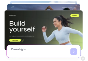 AI website builder preview